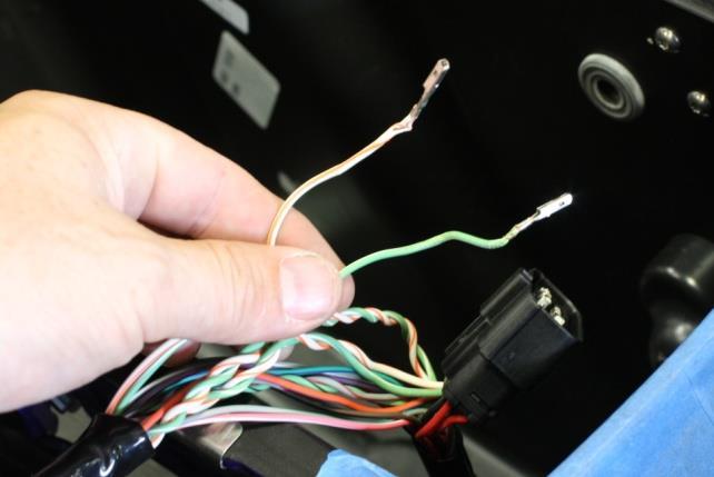 De-pin wires; 12 LT SPKR In (+), 13-LT SPKR In (-), 9-RT