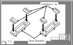 (b) Apply nine (9) sheet tapes (30 30 mm) to the passenger scuff plate channel. (Fig. 6-2) Side Cutter Tuner Cable Antenna Cable Clamps Fig.