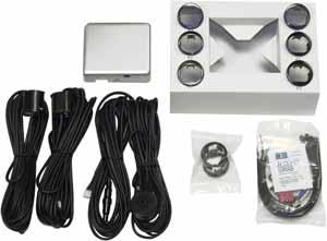 Add On Pricing Non Ford Makes This kit uses ultrasonic scanning technology to detect objects the driver cannot see and the alarm sounds when the vehicle is within 6 of an object.