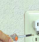 The temporary adapter should be used only until a properly grounded outlet (photo A) can be installed by a qualified electrician.