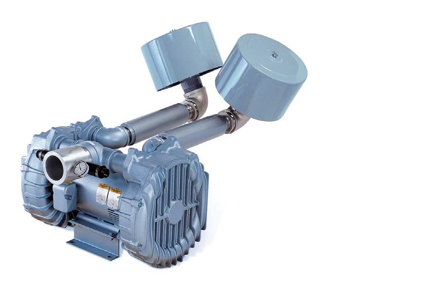 Gast Regenerative Blower Assembly 3 HP 576-R3 Blower Assembly Product Features Rugged construction, low maintenance Direct-drive operation Oilless operation IP54 rated enclosures on motors UL, CE and