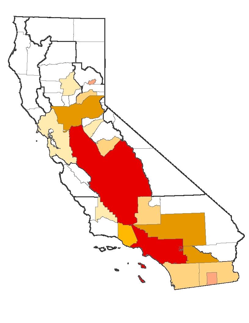 California s Ozone and PM Over 12 million Californians breathe unhealthy air Most areas expected to attain standards by 2026 Key challenges: South Coast ozone San Joaquin Valley PM2.