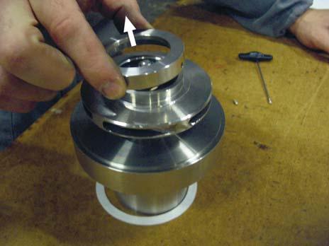 assembly from the pump rear