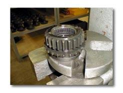 3A) New Main Output Shaft Assembly (2) Main shaft assembly: (a) Clean all components.