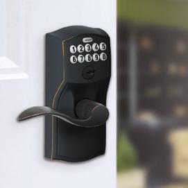 Remote control Link a Schlage lock that s Z-Wave compatible with one of our partner systems and you can connect with your