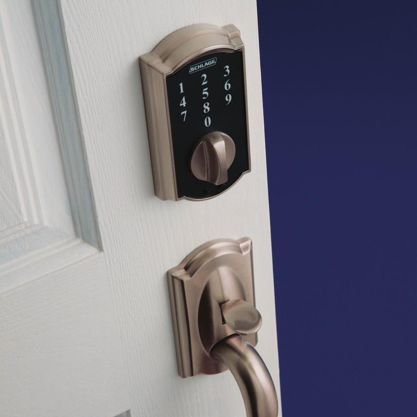 Electronics Locks BE Series Schlage Touch TM Deadbolt FE Series Schlage Touch TM Lever Locks & Handlesets With Schlage Touch no key