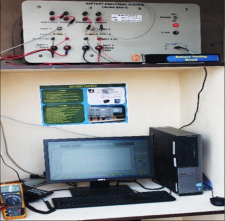 Battery test bed The purpose of the Battery Test bed is to test charging and discharging cycles of various types of batteries FEATURES Test performed at different