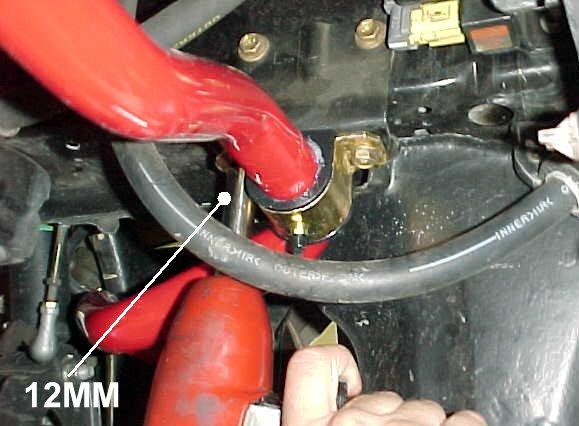 9) With the end links tight you can secure the bolts holding the sway bar in place.