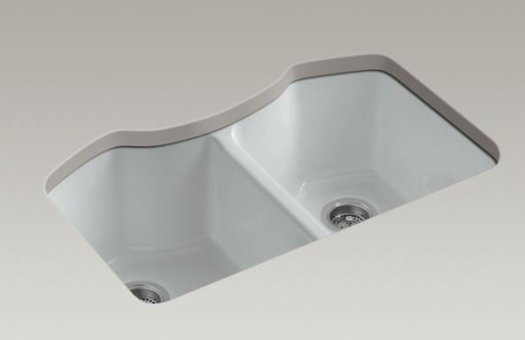 Bellegrove Double Equal Undercounter Kitchen Sink Product Intent: Introduce a double-equal KOHLER Enameled Cast Iron kitchen sink that offers maximum consumer value with an intuitive accessory bundle.