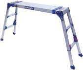 2 1.96 0087 9724 Aluminium Adjustable Leg Trestles Five sizes to cover a variety of applications 200mm Total leg adjustment to level out serious slopes 12mm Adjustment increments Easy and quick to