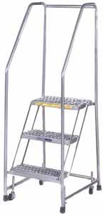 Lock the ALUMINUM stair section in place and CLIMB IT- ROLL-IT- FOLD IT AND STORE IT!