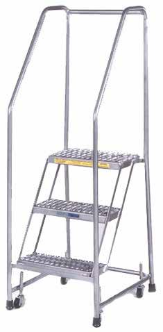 Lockstep Ladder shown with perforated tread Built to OSHA and ANSI Note: All stainless ladders are manufactured with industrial grade welds, not recommended for clean rooms. * Eligible for UPS.