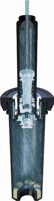 Spray Bodies RD1800 Series Spray Bodies Exclusive Flow-Shield Technology Exclusive Flow-Shield Technology provides up to 90% reduction in water loss when a nozzle is removed, preventing