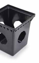 Includes four screw holes to enable grates to be secured to basin Made in the USA DB12S4 DB12S2 DB18S4 DB9S2 Drainage Model Number DB9S2 2 DB12S2 2 DB12S4 4 Number of Outlets Inlet (Top) Accepts