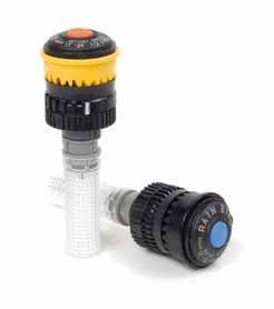 Spray Nozzles Rotary Nozzles Spray Nozzles Rotary Nozzles 0.60 in/hr Precipitation Rate from 13 to 24 Feet Low precipitation rate of 0.60 in/hr (15.