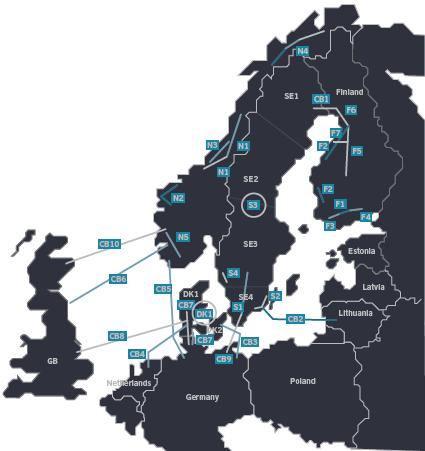 Nordic Grid Development plan 2017 > Projects in planning or under construction > Nordic TSOs are building for