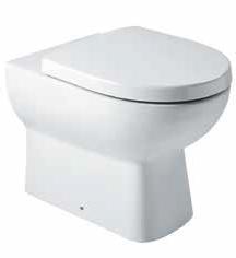Trocadero One-piece toilet with Quiet-Close toilet seat and cover in White San Rapheal One-piece toilet
