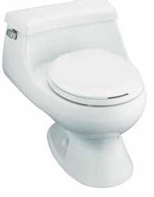 in White Panache Independent Bowl Independent floor-mount toilet in White K-3386T-0* 642 x 537 x 578 mm