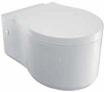 toilet with Quiet-Close toilet seat and cover in White K-5053K-00 560 x 365 x 355 mm P-trap 220 mm Escale Wall-hung toilet with Quiet-Close