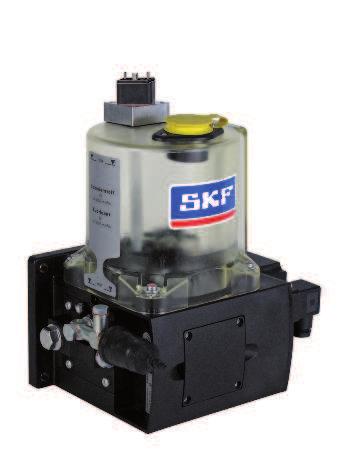 Gear pump unit roduct series KFB For high-viscosity oils and fluid grease of NLGI grades 000, 00 For use in SKF MonoFlex single-line centralized lubrication systems SKF gear pump units of the KFB