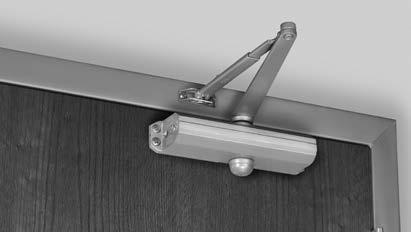 This further lessens the dead stop impact on the door s hinges/pivots. Specify depth of reveal when using top jamb mounting.