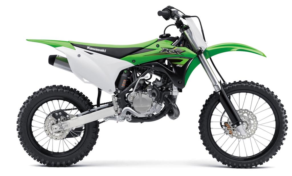 2017 Model Information MODEL NAME: KX85 Big Wheel MODEL CODE: KX85DHF THE HOTTEST RACE BIKES FOR FUTURE CHAMPIONS At both the amateur and professional levels, Kawasaki has long been the dominant