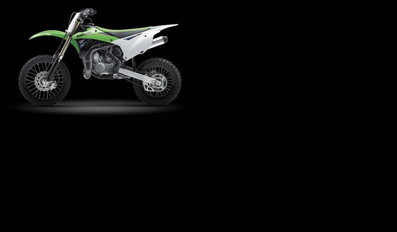 CONCEPT AND ADVANTAGES Choose the Right Ride Model variations accommodate a range of growing riders Engine Wheel KX85 Front: 17" Rear: 14" KX85-II 85 cm 3