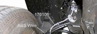 NOTE: For vehicles with Electronic Suspension Control, attach brake hose 170106 to top of sensor link bracket. See illustration 15. Illus.