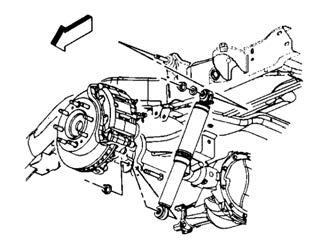 4) Remove the end link. 5) Repeat steps 3 and 4 for the other side. Illus. 18 9) Remove the nut and bolt holding the track bar to the rear axle.