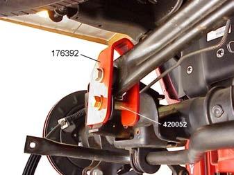 26 2) Attach track bar bracket 176392 to the track bar with the original hardware.