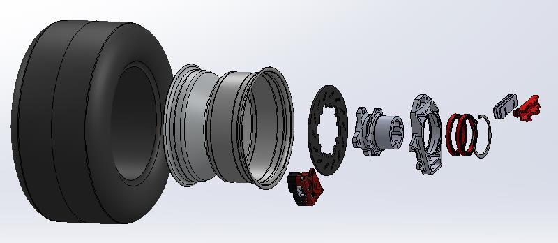 Figure 50: Rear Upright and Hub Assembly 6.
