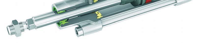 Many times a Rexroth Ideal Cushioning-capable cylinder of a smaller bore size can be used to do the same work as a larger cylinder.