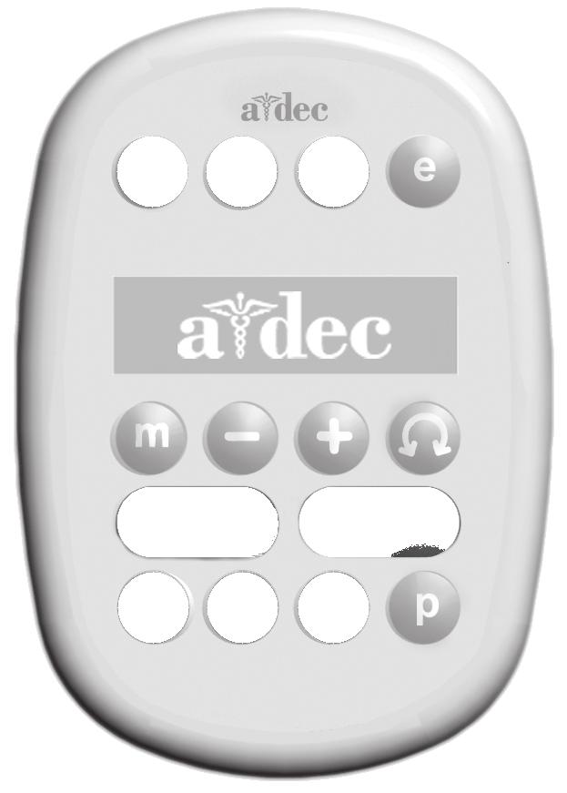 A-dec 300 Delivery Systems Instructions for Use Operate / Adjust Touchpad Controls The A-dec