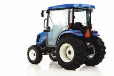 The sloped bonnet gives you excellent forward visibility from the tractor seat.