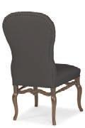 BELGIAN OAK INDEX 337-565 SIDE CHAIR (FRENCH TRUFFLE FINISH) 337-565C SIDE CHAIR (CHARCOAL FINISH) W 21-3/4 D 27-1/4 H 42-1/4 in. W 55.25 D 69.22 H 107.32 cm. Seat Height: 19-1/2 in. 49.53 cm.