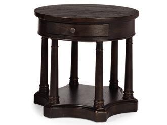 page Inside Back 337-124 ROUND CHAIRSIDE TABLE (FRENCH TRUFFLE FINISH) 337-124C ROUND CHAIRSIDE TABLE (CHARCOAL