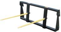 Attachments For Loaders Bale Spears - Singles Have 2200 LBS Capacity - Doubles Have