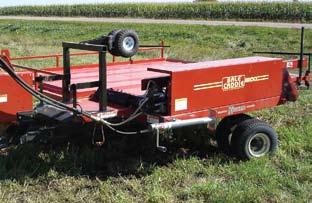 BALE CADDIE accumulator Bale Caddie The Bale Caddie is a small bale accumulating system that makes accumulating, stacking and moving of small square hay bales truly a one-person operation.