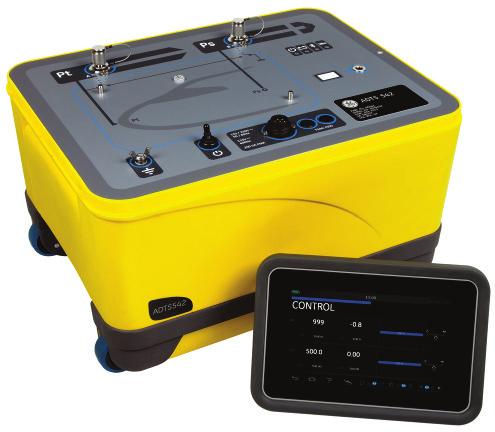 GE Oil & Gas ADTS542F Wireless ADTS500 Series Easy-to-Use Pitot Static Tester Features ADTS Touch hand terminal with WiFi and Bluetooth wireless technology (backup cable