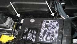 Fig. 23 9. Route the wiring along the battery over to the driver s side fender.