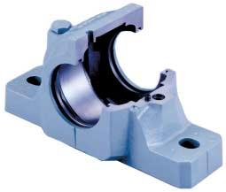 bearing Cap and base are serialized Dimples for four bolt mounting Square-shaped base Facilitates alignment High-precision bore Maximizes bearing performance Seal Groove for various types of seals