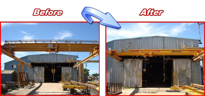 We are qualified to modernize and retrofit your lifting equipment by utilizing the original structure and