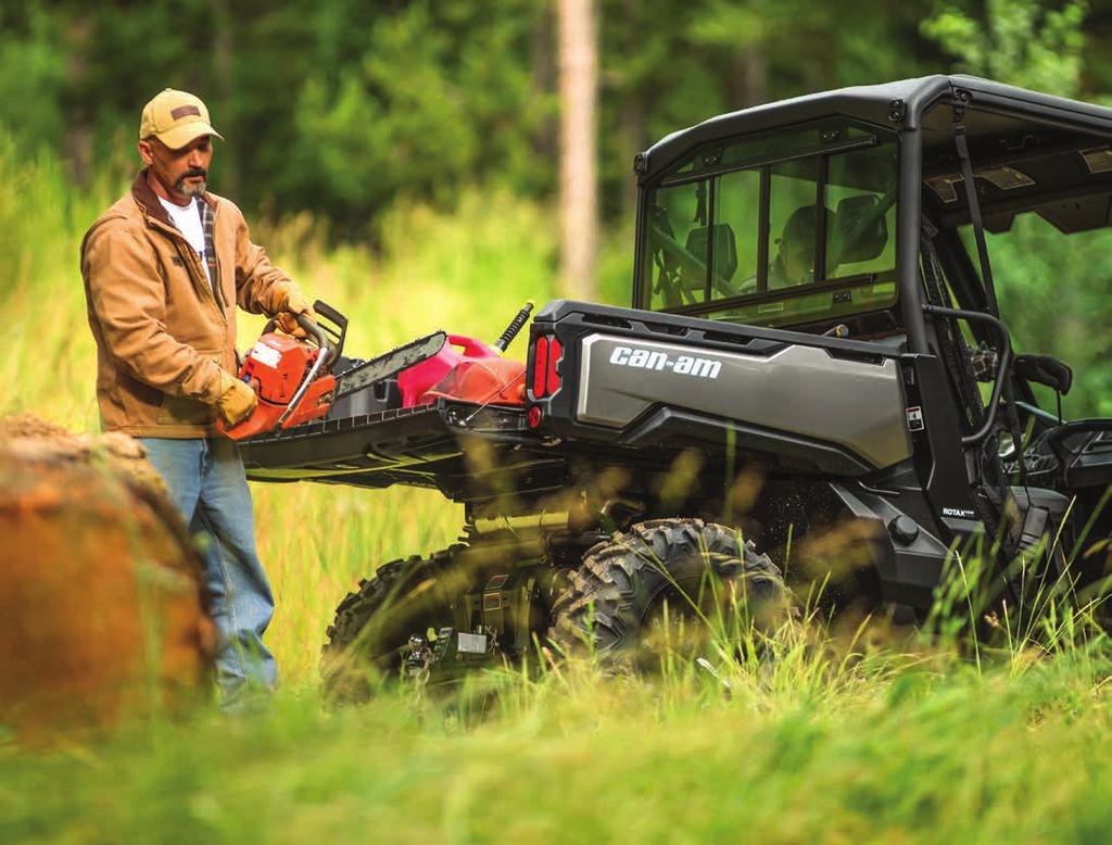 WHEN WE ENGINEERED THE CAN-AM DEFENDER, WE PULLED OUT ALL THE STOPS.