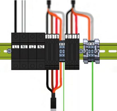 Attach the four-pin harness wires according to the table in Figure 6 as required for your specific secondary input voltage option. See Table 1 for SIV-specific wiring.