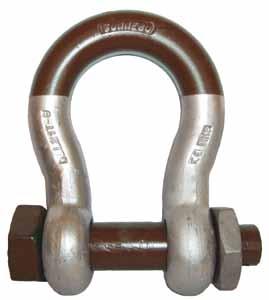 Gunnebo Lifting Arctic Shackle, Model #856 Anchor Shackle with Bolt, Nut, and Cotter Pin * -40 F to 400 F, DNV 2.7-1 Compliant Standards: DNV 2.7.1, US Fed. Spec. RR-C-271, ASME B30.26, DNV 2.