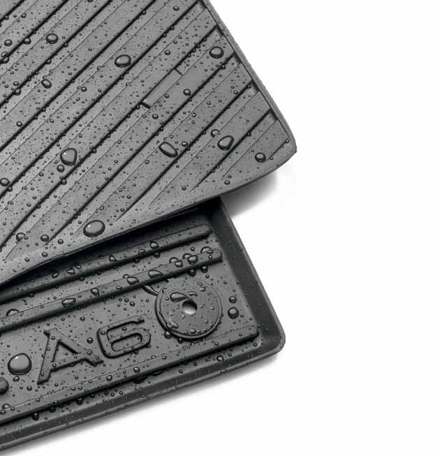 19 A6 Accessories Audi Guard Comfort and Protection 20 All-weather floor mats Deep-ribbed,