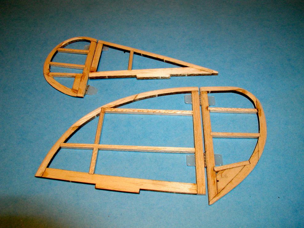 LANDING GEAR Assemble ply landing gear parts and use them as templates for bending music wire reinforcements. Soak the ply portions with thin CA for strength. Secure the structure with Kevlar thread.