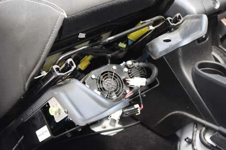 Figure 13 TIP: You can leave the seat in this tilted position until you complete the wiring harness install. It will make running the harness easier.