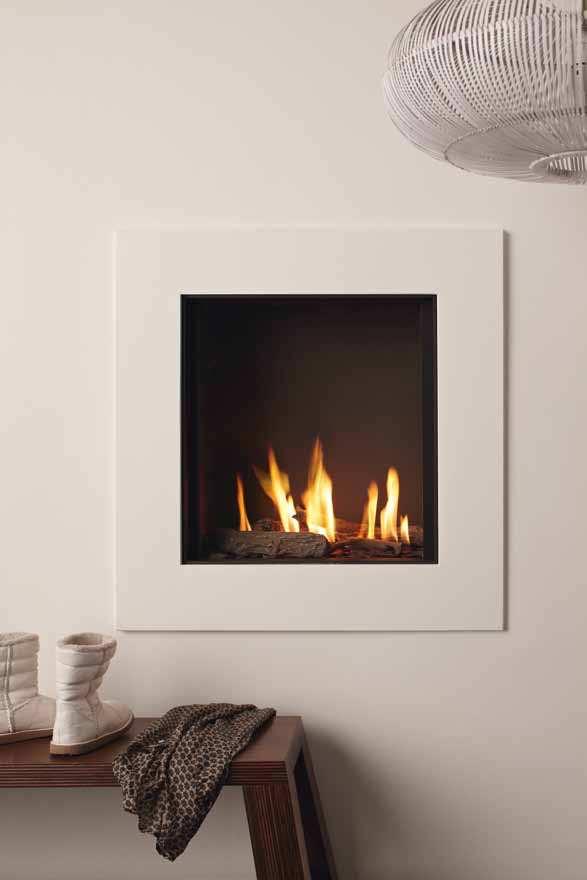 You can opt for a shallow model, or one with double burners that produces a denser flame and lets you adjust the heat. All of TULP s gas fires are available with either a steel or glass back panel.
