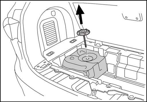 5 REMOVAL OF OPTIONAL SUBWOOFER If vehicle is not equipped with subwoofer, proceed to step 8. 5.